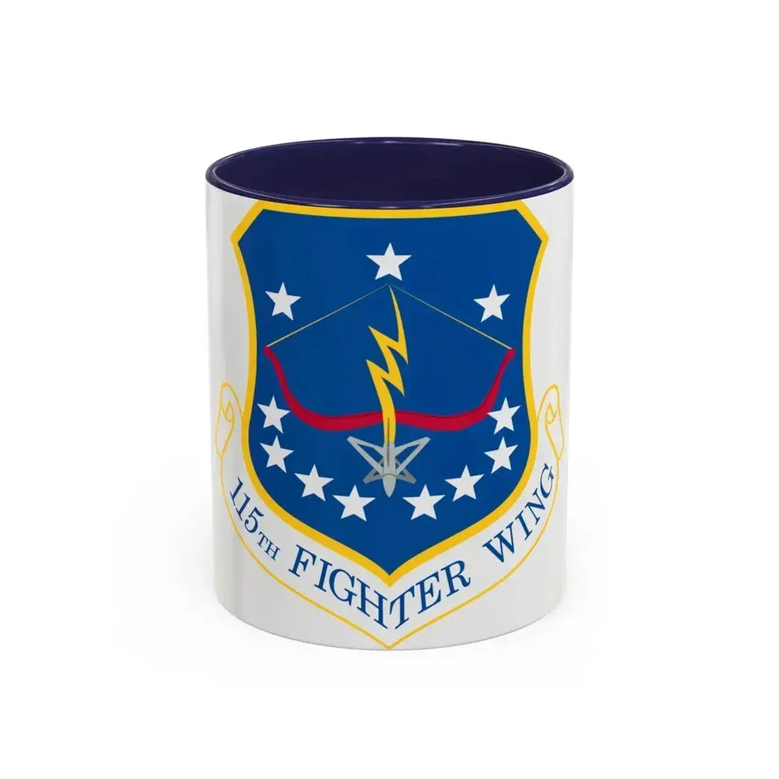115th Fighter Wing (U.S. Air Force) Accent Coffee Mug 11oz Navy - Go Mug Yourself