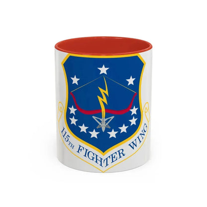 115th Fighter Wing (U.S. Air Force) Accent Coffee Mug 11oz Red - Go Mug Yourself