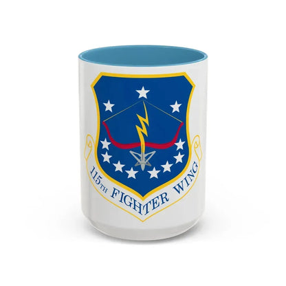 115th Fighter Wing (U.S. Air Force) Accent Coffee Mug 15oz Light Blue - Go Mug Yourself