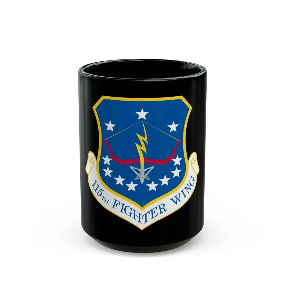 115th Fighter Wing (U.S. Air Force) Black Coffee Mug 15oz - Go Mug Yourself