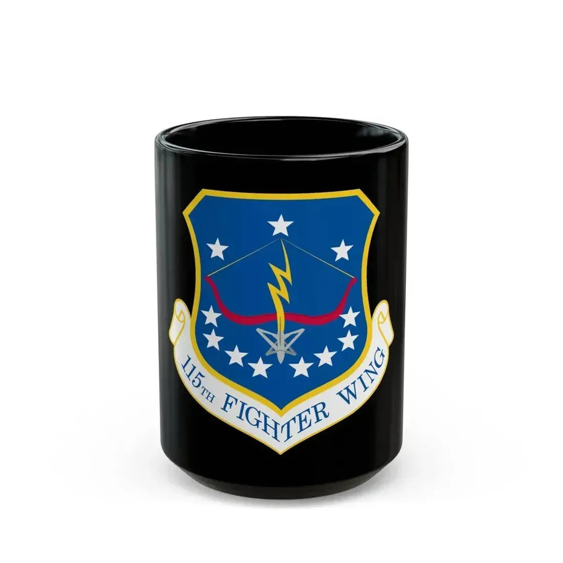 115th Fighter Wing (U.S. Air Force) Black Coffee Mug 15oz - Go Mug Yourself
