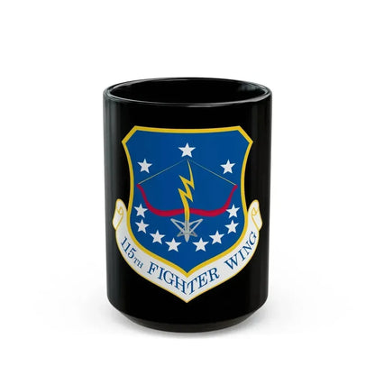 115th Fighter Wing (U.S. Air Force) Black Coffee Mug 15oz - Go Mug Yourself