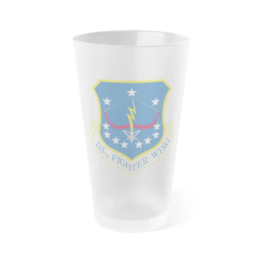 115th Fighter Wing (U.S. Air Force) Frosted Pint Glass 16oz 16oz Frosted - Go Mug Yourself