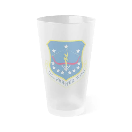 115th Fighter Wing (U.S. Air Force) Frosted Pint Glass 16oz 16oz Frosted - Go Mug Yourself