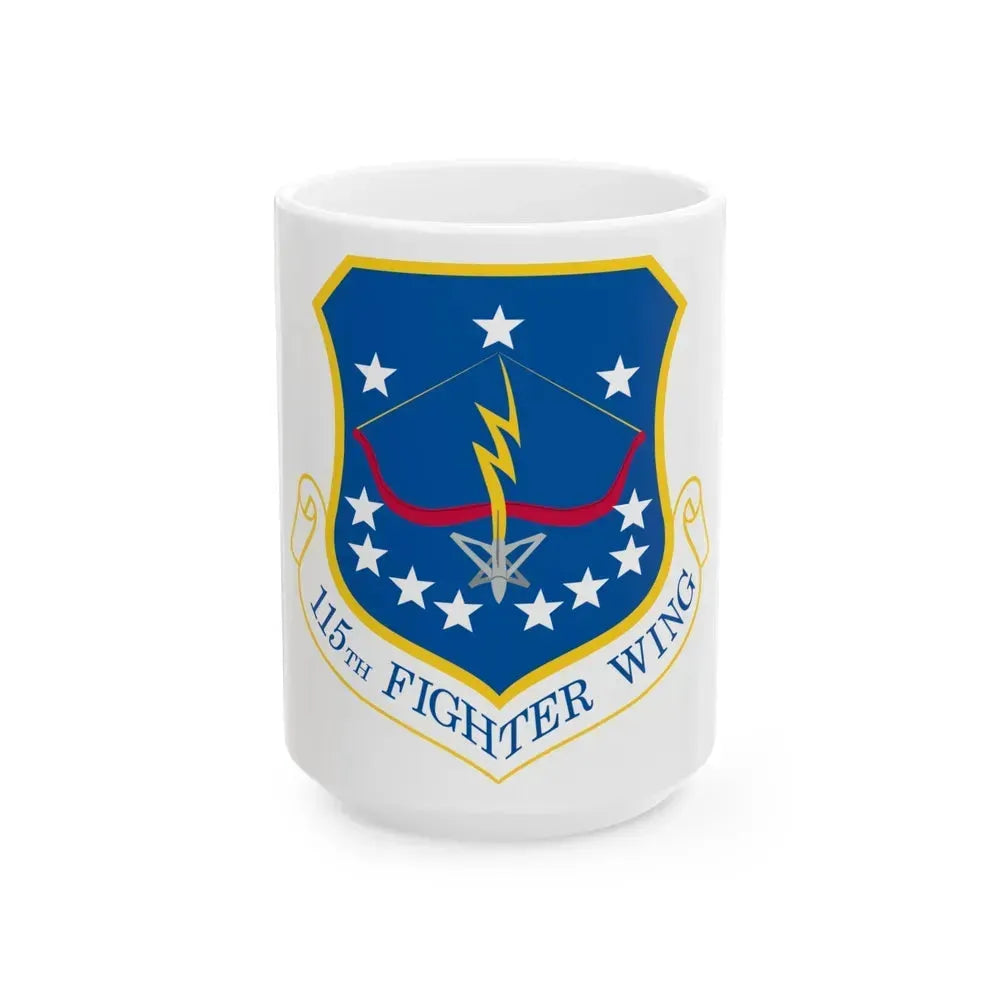 115th Fighter Wing (U.S. Air Force) White Coffee Mug 15oz - Go Mug Yourself