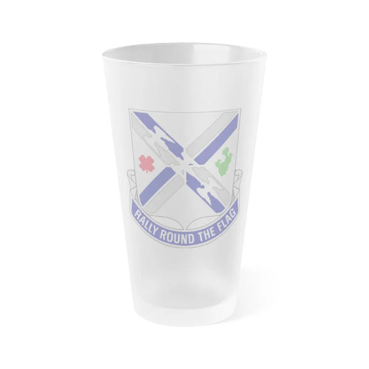 115th Infantry Regiment (U.S. Army) Frosted Pint Glass 16oz-Go Mug Yourself