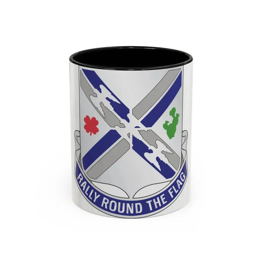 115th Infantry Regiment (U.S. Army) Accent Coffee Mug 11oz Black - Go Mug Yourself