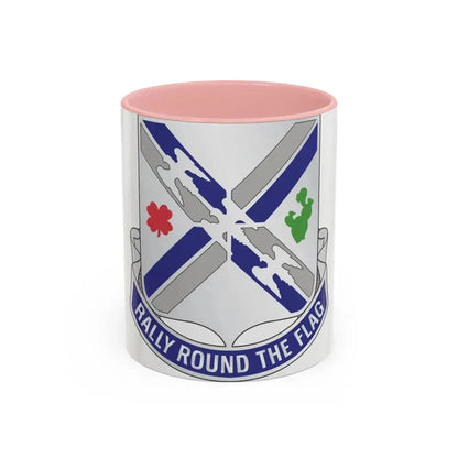 115th Infantry Regiment (U.S. Army) Accent Coffee Mug 11oz Pink - Go Mug Yourself