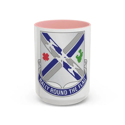 115th Infantry Regiment (U.S. Army) Accent Coffee Mug 15oz Pink - Go Mug Yourself