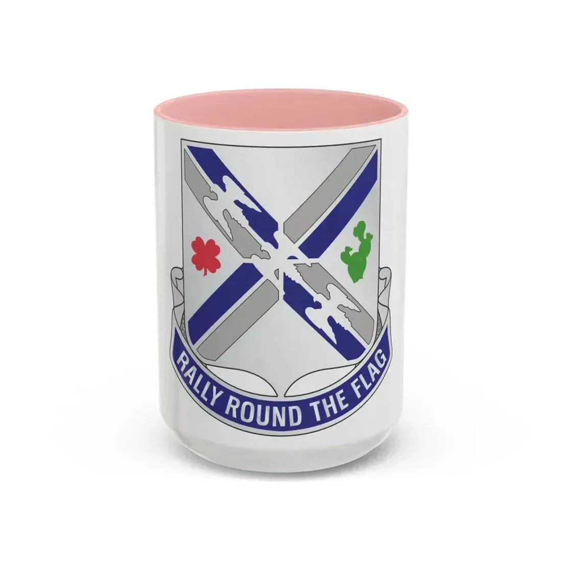 115th Infantry Regiment (U.S. Army) Accent Coffee Mug 15oz Pink - Go Mug Yourself