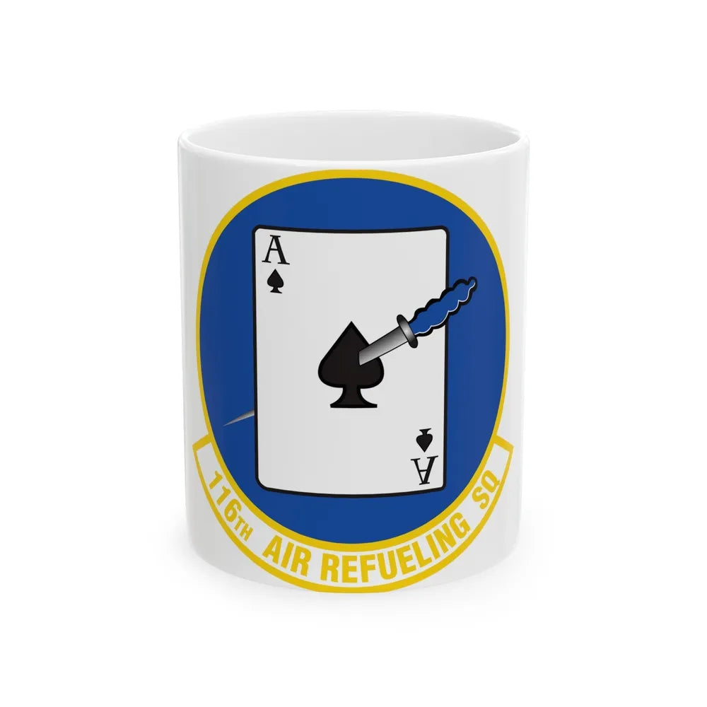 116 Air Refueling Squadron (U.S. Air Force) White Coffee Mug-11oz-Go Mug Yourself