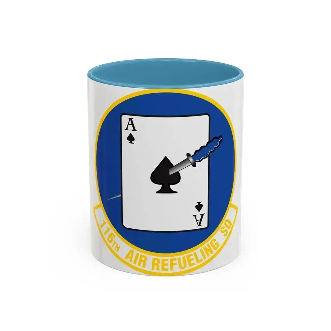 116 Air Refueling Squadron (U.S. Air Force) Accent Coffee Mug 11oz Light Blue - Go Mug Yourself