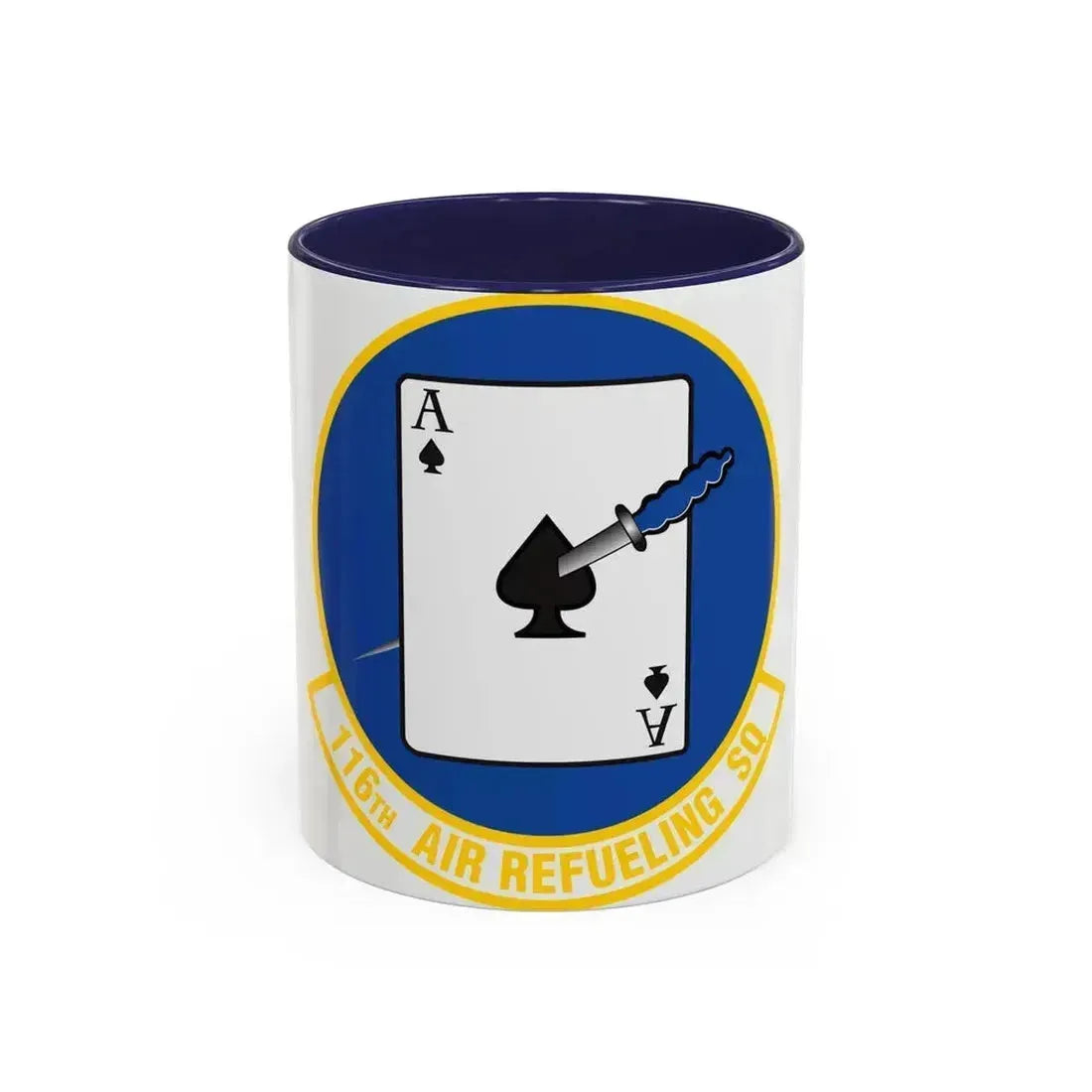 116 Air Refueling Squadron (U.S. Air Force) Accent Coffee Mug 11oz Navy - Go Mug Yourself
