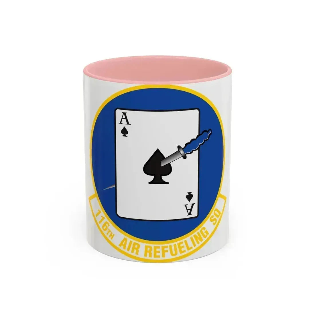 116 Air Refueling Squadron (U.S. Air Force) Accent Coffee Mug 11oz Pink - Go Mug Yourself