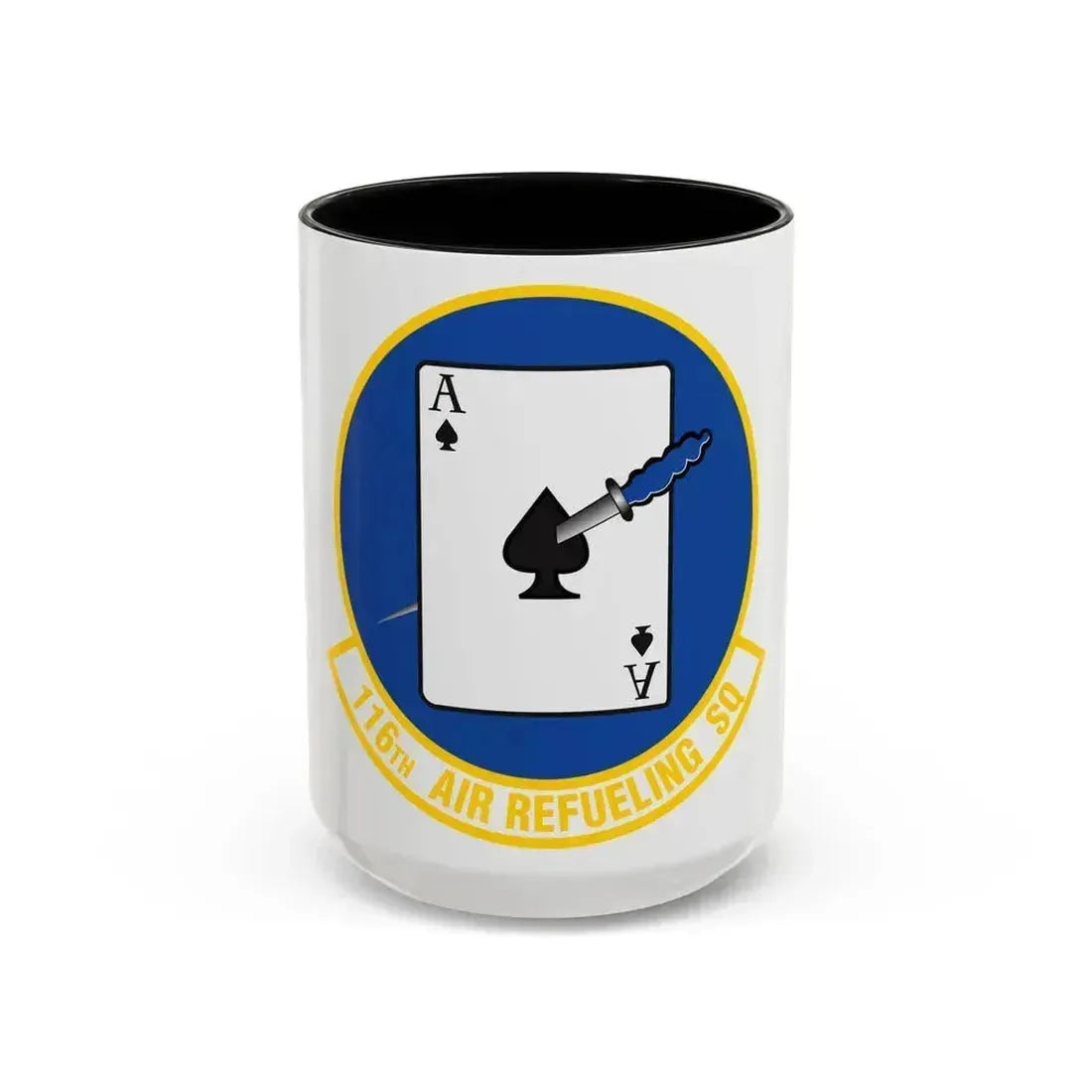 116 Air Refueling Squadron (U.S. Air Force) Accent Coffee Mug 15oz Black - Go Mug Yourself