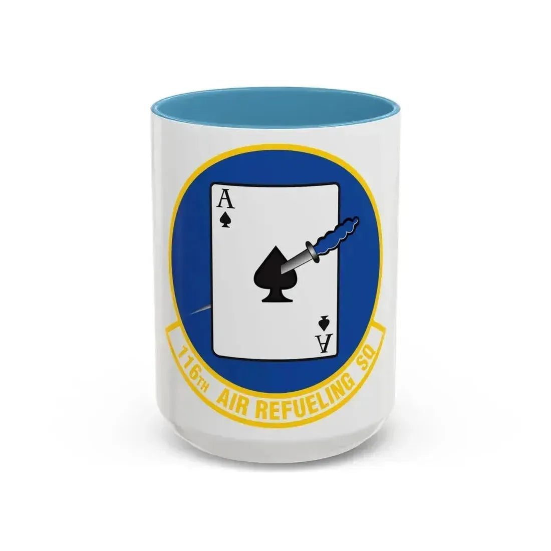 116 Air Refueling Squadron (U.S. Air Force) Accent Coffee Mug 15oz Light Blue - Go Mug Yourself