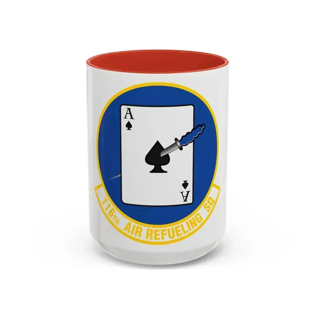 116 Air Refueling Squadron (U.S. Air Force) Accent Coffee Mug 15oz Red - Go Mug Yourself
