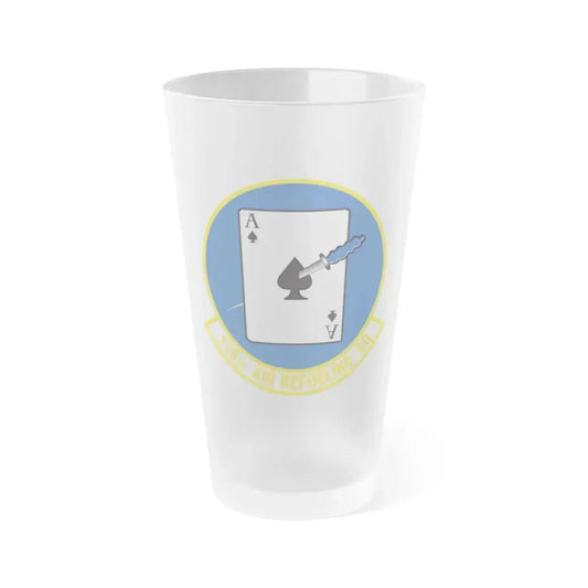 116 Air Refueling Squadron (U.S. Air Force) Frosted Pint Glass 16oz Default Title - Go Mug Yourself