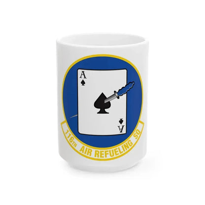 116 Air Refueling Squadron (U.S. Air Force) White Coffee Mug 15oz - Go Mug Yourself