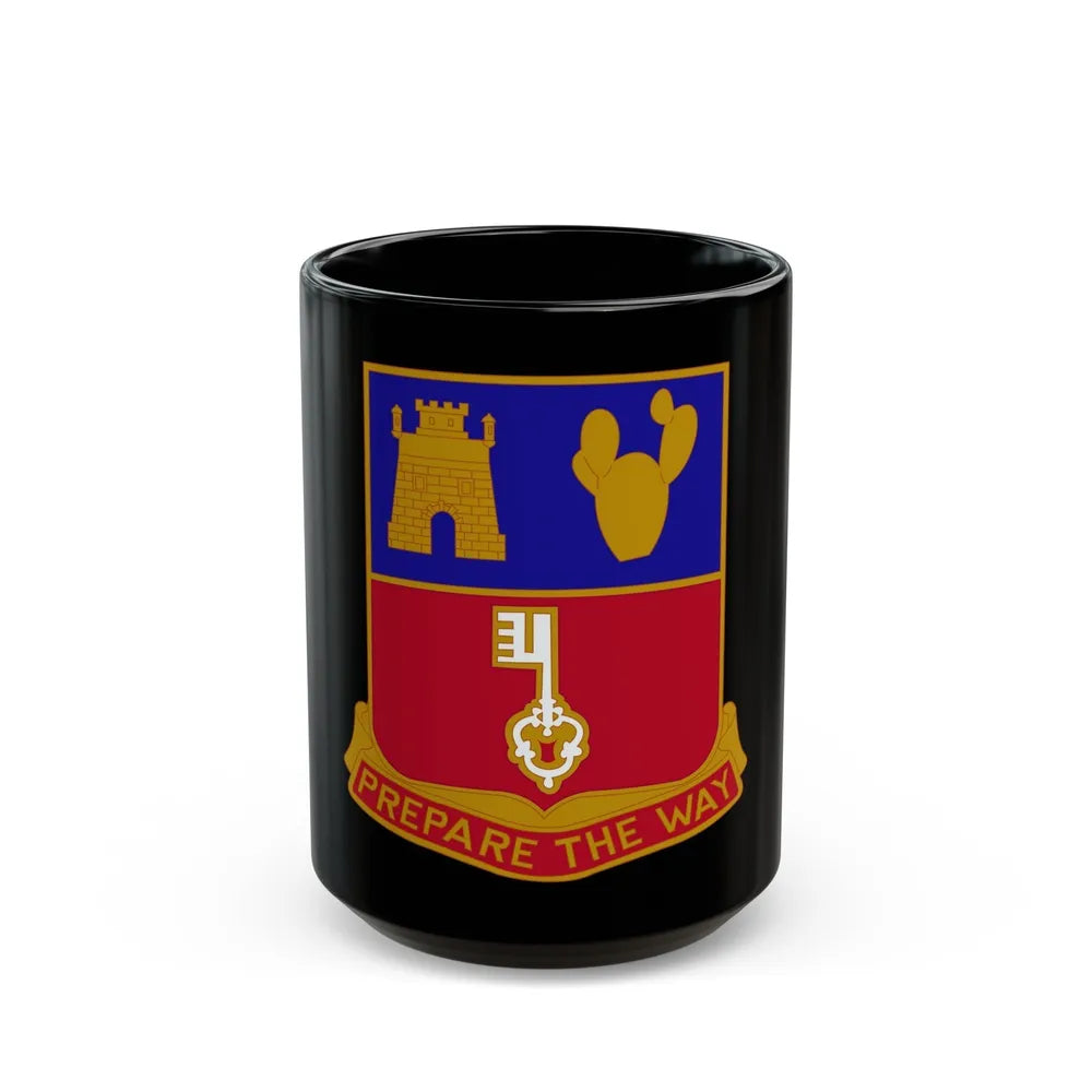 116 Engineer Battalion (U.S. Army) Black Coffee Mug-15oz-Go Mug Yourself