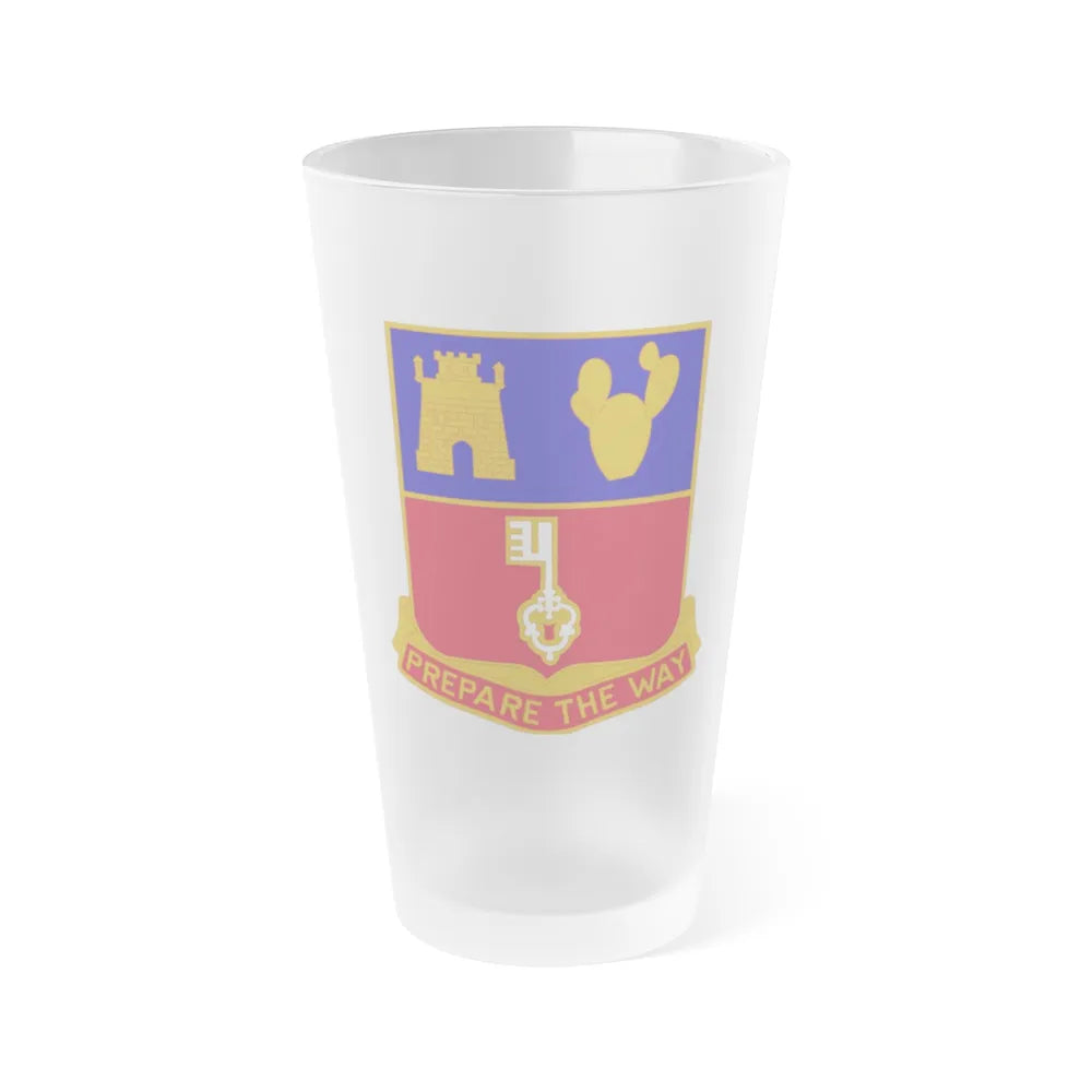 116 Engineer Battalion (U.S. Army) Frosted Pint Glass 16oz-Go Mug Yourself