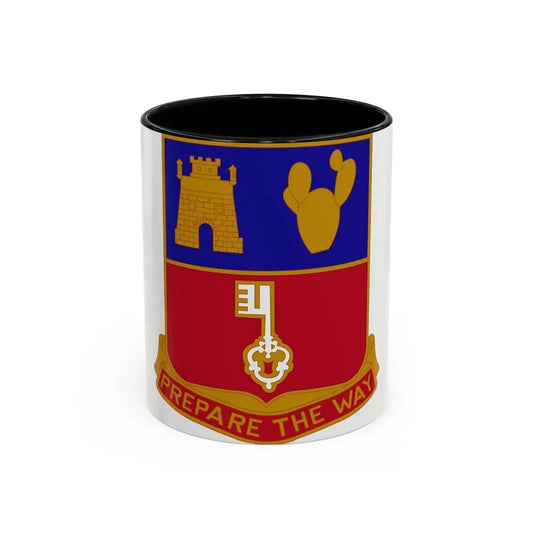 116 Engineer Battalion (U.S. Army) Accent Coffee Mug 11oz Black - Go Mug Yourself