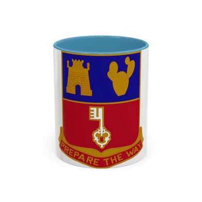 116 Engineer Battalion (U.S. Army) Accent Coffee Mug 11oz Light Blue - Go Mug Yourself