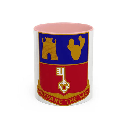 116 Engineer Battalion (U.S. Army) Accent Coffee Mug 11oz Pink - Go Mug Yourself