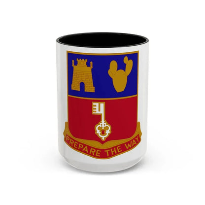 116 Engineer Battalion (U.S. Army) Accent Coffee Mug 15oz Black - Go Mug Yourself