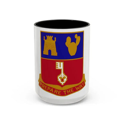 116 Engineer Battalion (U.S. Army) Accent Coffee Mug 15oz Black - Go Mug Yourself