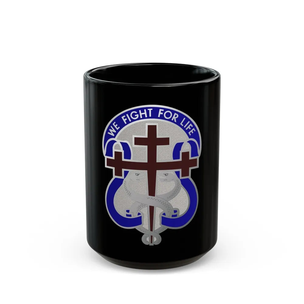 116 Surgical Hospital (U.S. Army) Black Coffee Mug-15oz-Go Mug Yourself