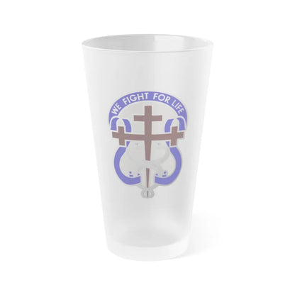 116 Surgical Hospital (U.S. Army) Frosted Pint Glass 16oz-Go Mug Yourself