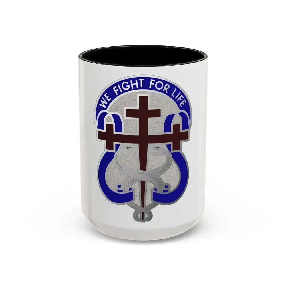116 Surgical Hospital (U.S. Army) Accent Coffee Mug 15oz Black - Go Mug Yourself