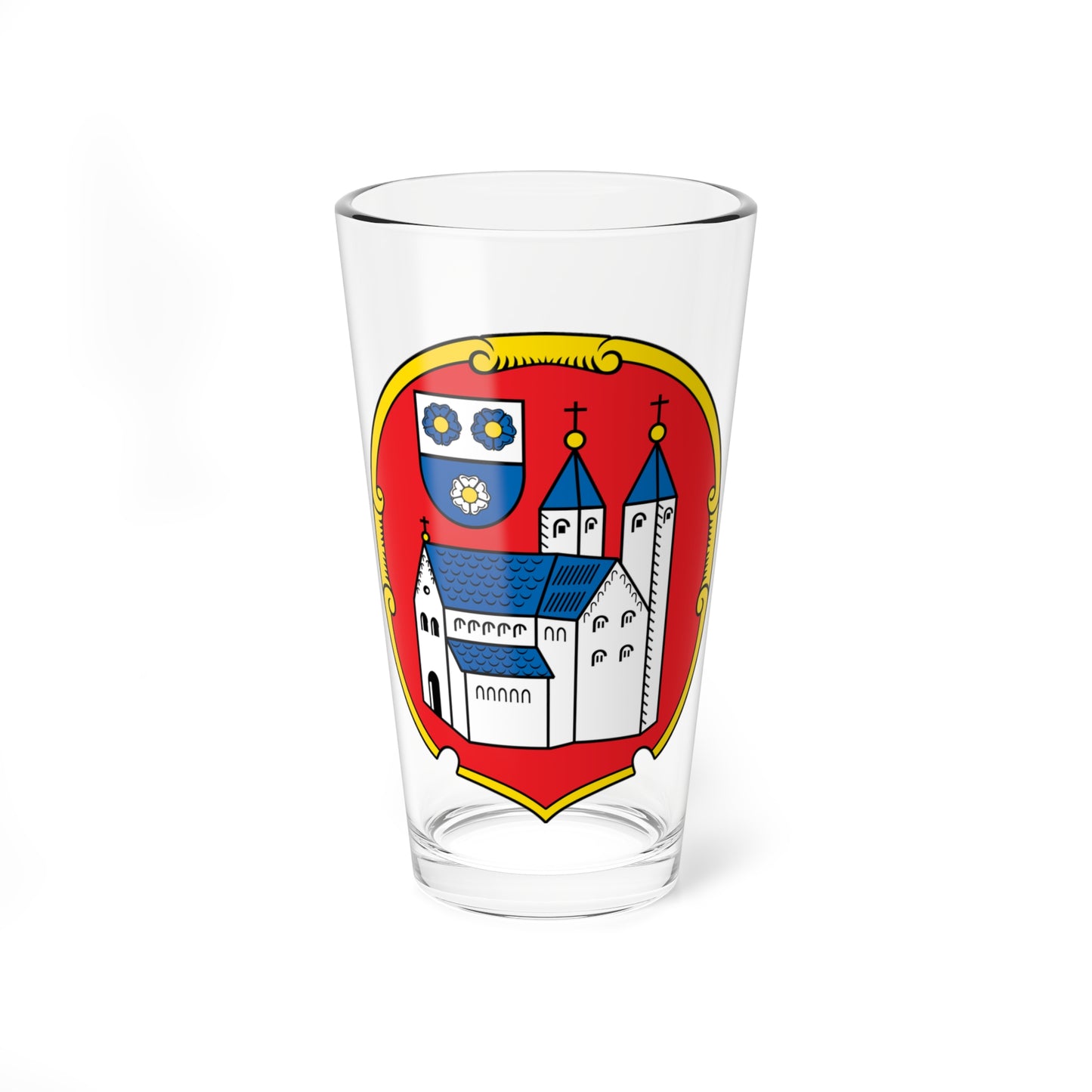 DEU Biburg COA (Germany) (Coat of Arms) Pint Glass 16oz