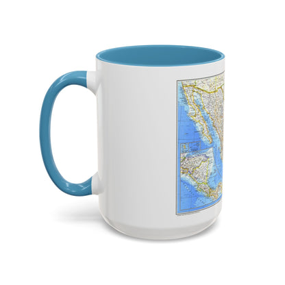 Central America & Mexico (1980) (Map) Accent Coffee Mug
