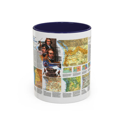 USA - Pacific Northwest 2 (1986) (Map) Accent Coffee Mug