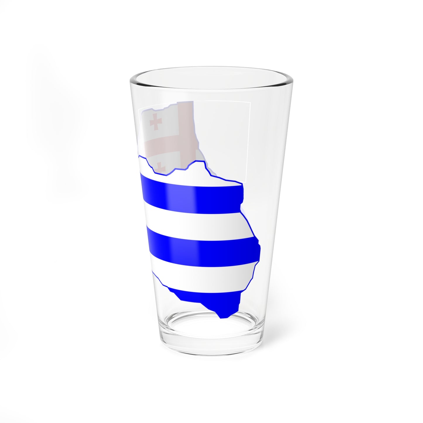 Flag map of Adjara (Georgia) Pint Glass 16oz
