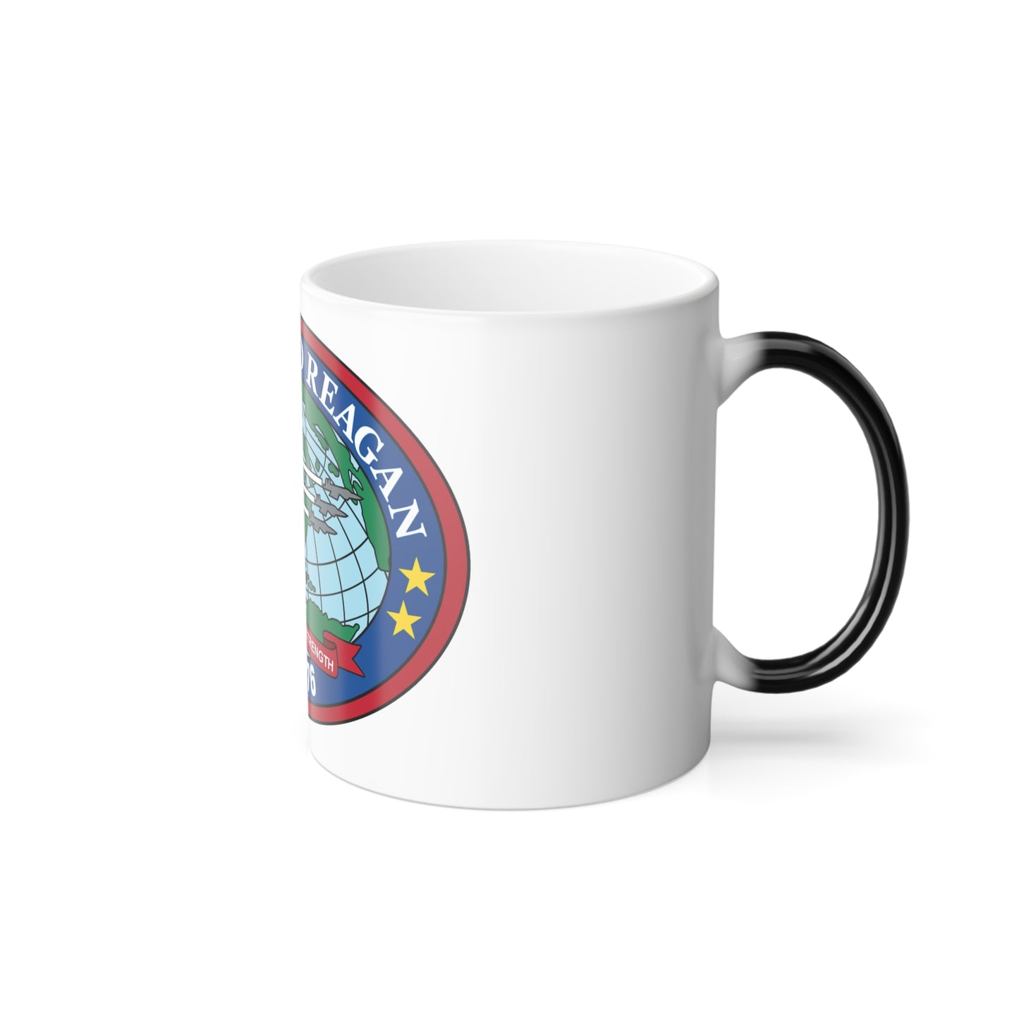USS Ronald Reagan CVN 76 (U.S. Navy) Color Changing Mug 11oz