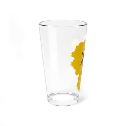 Flag-map of Yaroslavl Oblast (Russia) Pint Glass 16oz