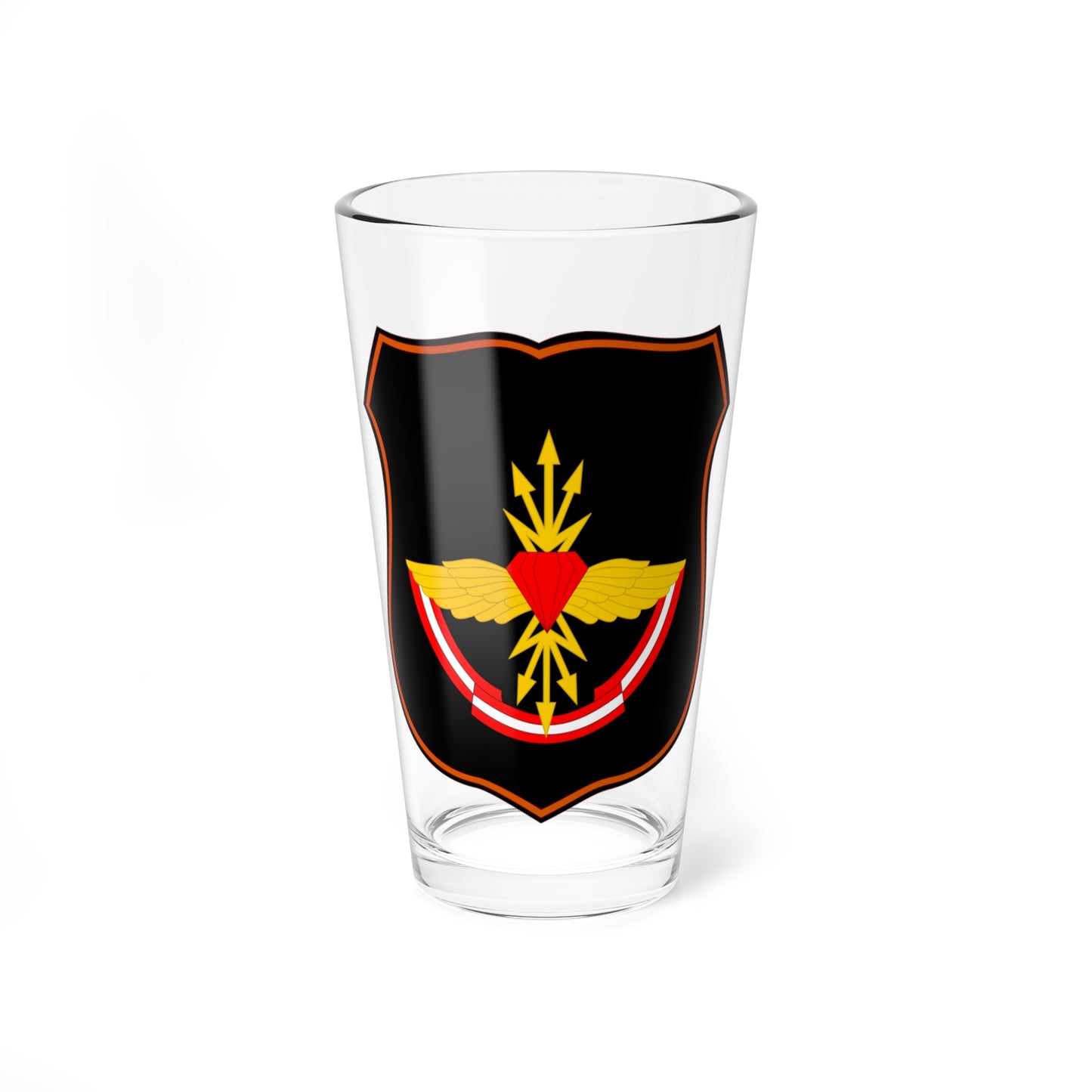 Emblem of the Russian military communications troop (Russia) (Coat of Arms) Pint Glass 16oz