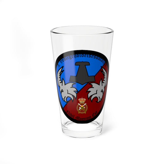 Emblem for the Staff-III-TRR (Denmark) (Coat of Arms) Pint Glass 16oz