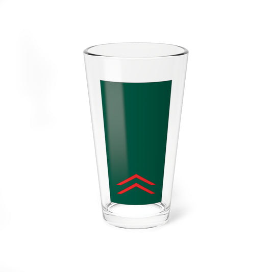 Mozambique Army OR 3 (Mozambique) (Military Rank) Pint Glass 16oz