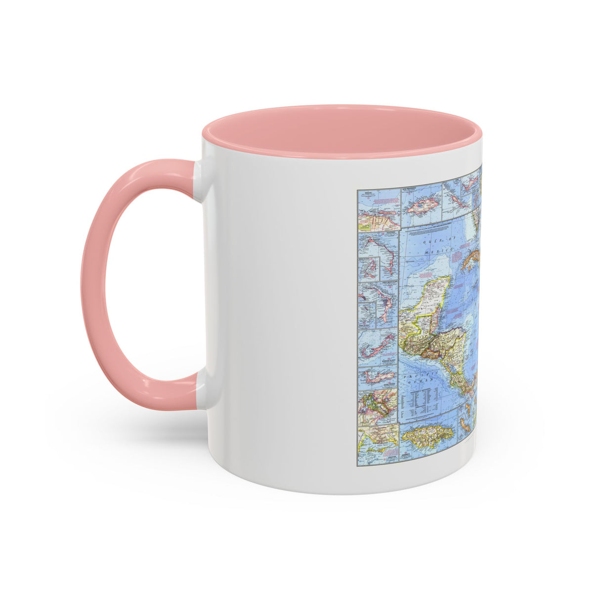 West Indies & Central America (1970) (Map) Accent Coffee Mug