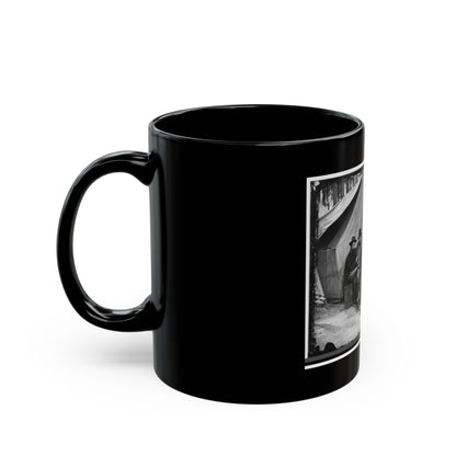 Petersburg, Virginia. Engineers At H.Q., Army Of The Potomac (U.S. Civil War) Black Coffee Mug