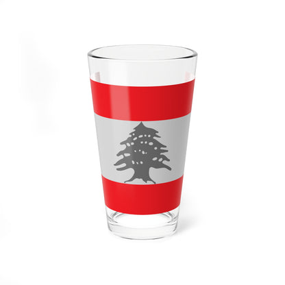 Flag of Lebanon - Red (Lebanon) Pint Glass 16oz