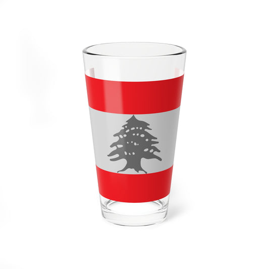 Flag of Lebanon - Red (Lebanon) Pint Glass 16oz