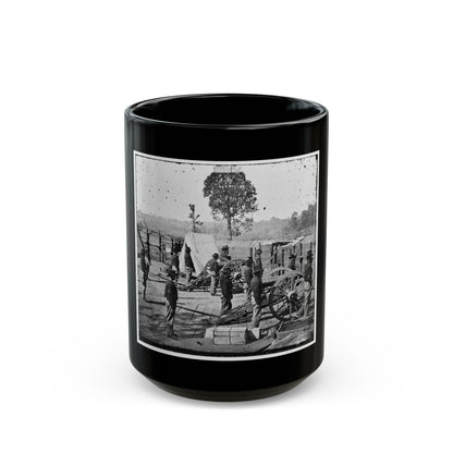 Atlanta, Georgia. Sherman's Men In Confederate Fort-2 (U.S. Civil War) Black Coffee Mug