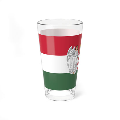 Flag of Hungary 1896-1915 angels (Hungary) Pint Glass 16oz