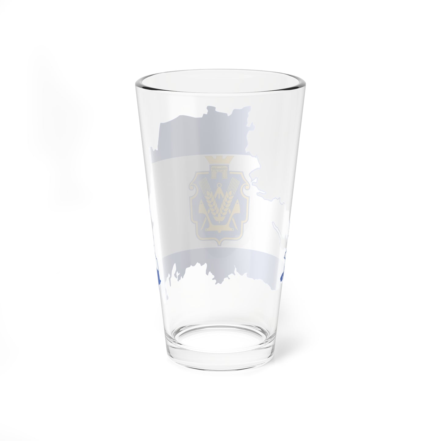 Flag-map of Kherson Oblast (Ukraine) Pint Glass 16oz