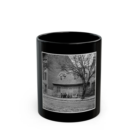 Richmond, Va. The Old Stone House ( Washington's Headquarters,  1916 East Main Street (U.S. Civil War) Black Coffee Mug